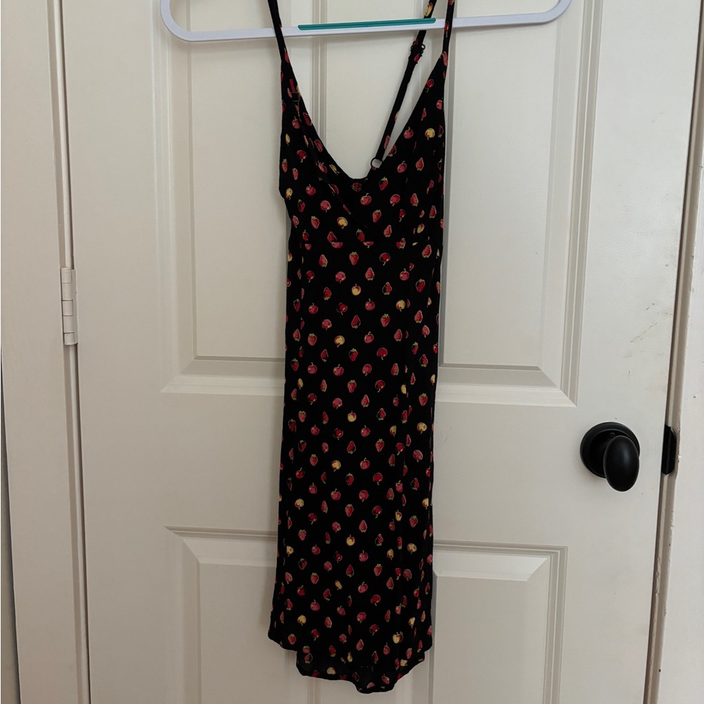 kimchi blue hana strappy back halter mini dress